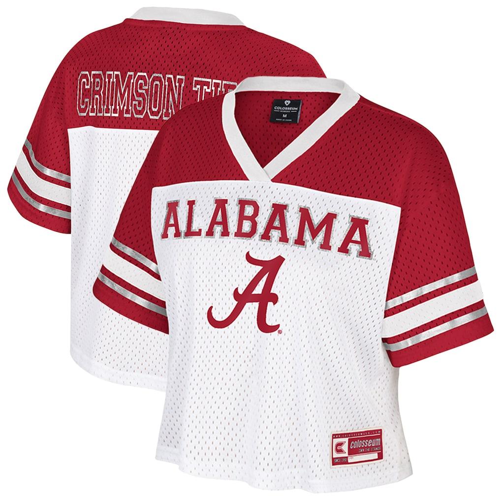 Alabama Crimson Tide Colosseum Women's Treasure Cropped Football Jersey