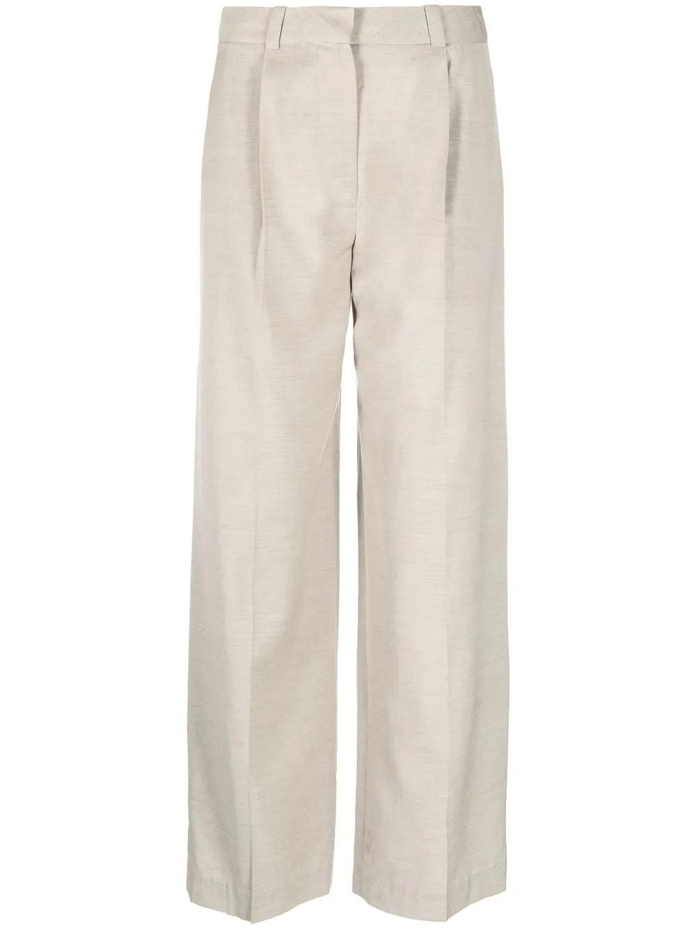 Low Classic high-waisted pleated trousers