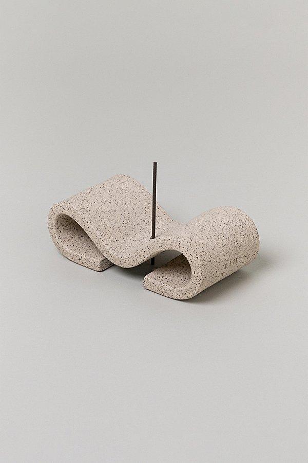 SIN Ming Ceramic Incense Holder in Sand at Urban Outfitters