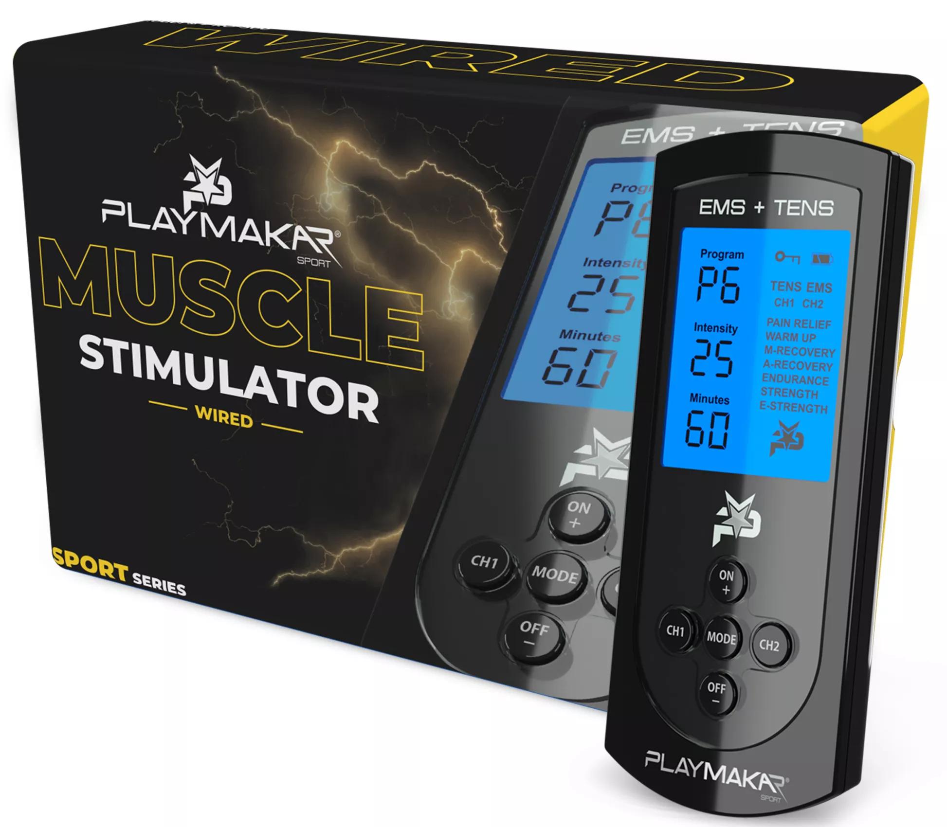 PlayMakar Sport Muscle Stimulator, Black