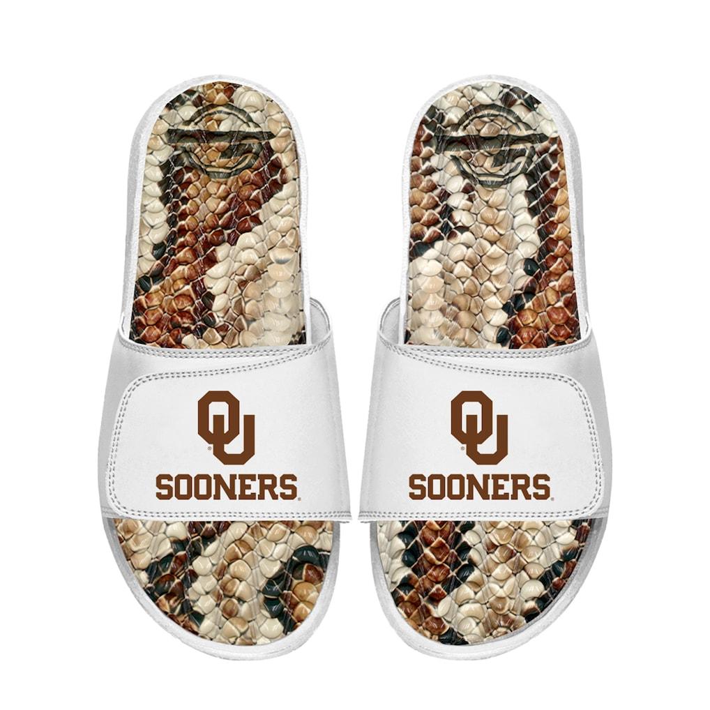 Oklahoma Sooners ISlide Unisex Stacked Snake Gel Slide Sandals