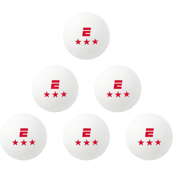 ESPN 3 Star Ping Pong Balls Set, 6 Regulation-Sized Table Tennis Balls with Included Travel Bag