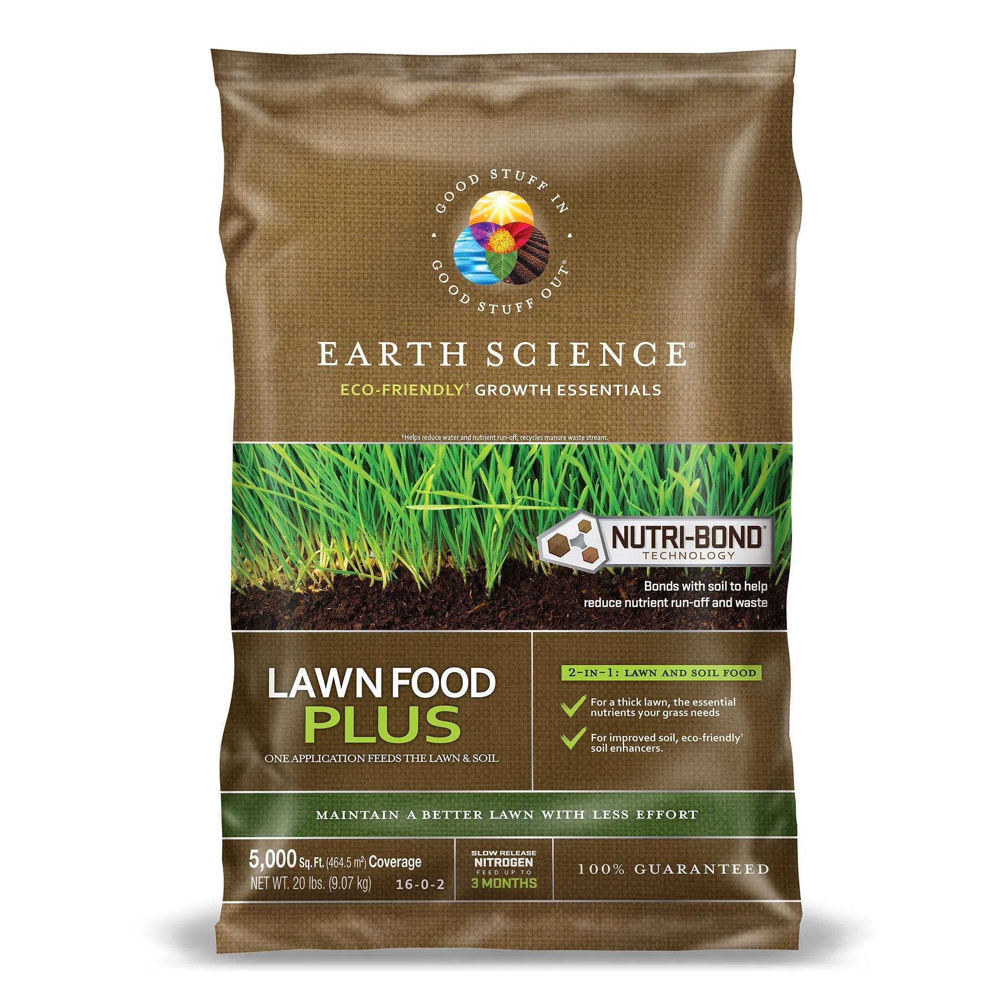 Earth Science Lawn Food Plus Natural Lawn Fertilizer
