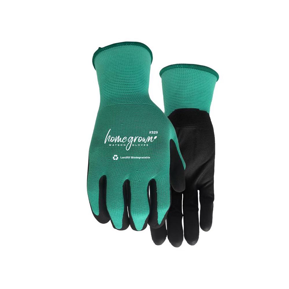 Watson Gloves Homegrown L Nylon Jade Green Gardening Gloves