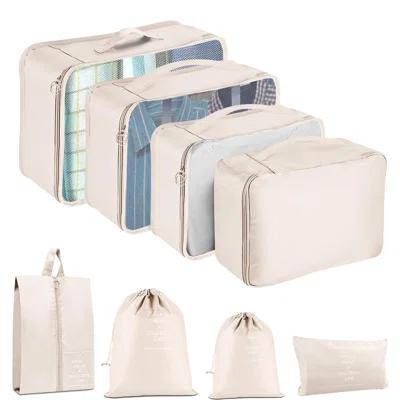 Packing Cubes For Travel - 8 Set Luggage Organizer Bags For Family, Mesh Breathable Travel Packing Cubes For Suitcases Durable Travel Essentials Bags