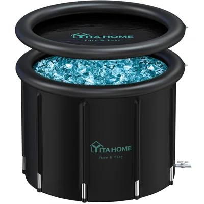 Balconera 29.8" Ice Bath Tub For Athletes Outdoor Portable Free-Standing Bathtub