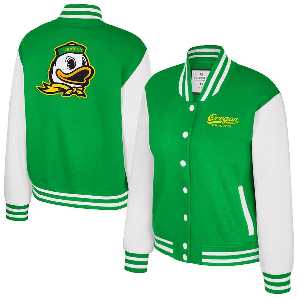 Oregon Ducks Colosseum Women's French Baguette Full Snap Fleece Jacket