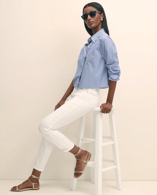 Brooks Brothers Women's The Cropped Button-Down Shirt