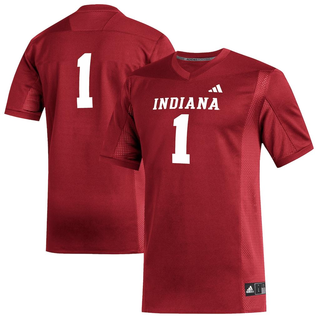 #1 Indiana Hoosiers adidas Replica Football Jersey