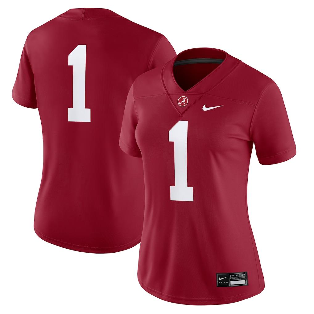 #1 Alabama Crimson Tide Nike Women's Game Jersey