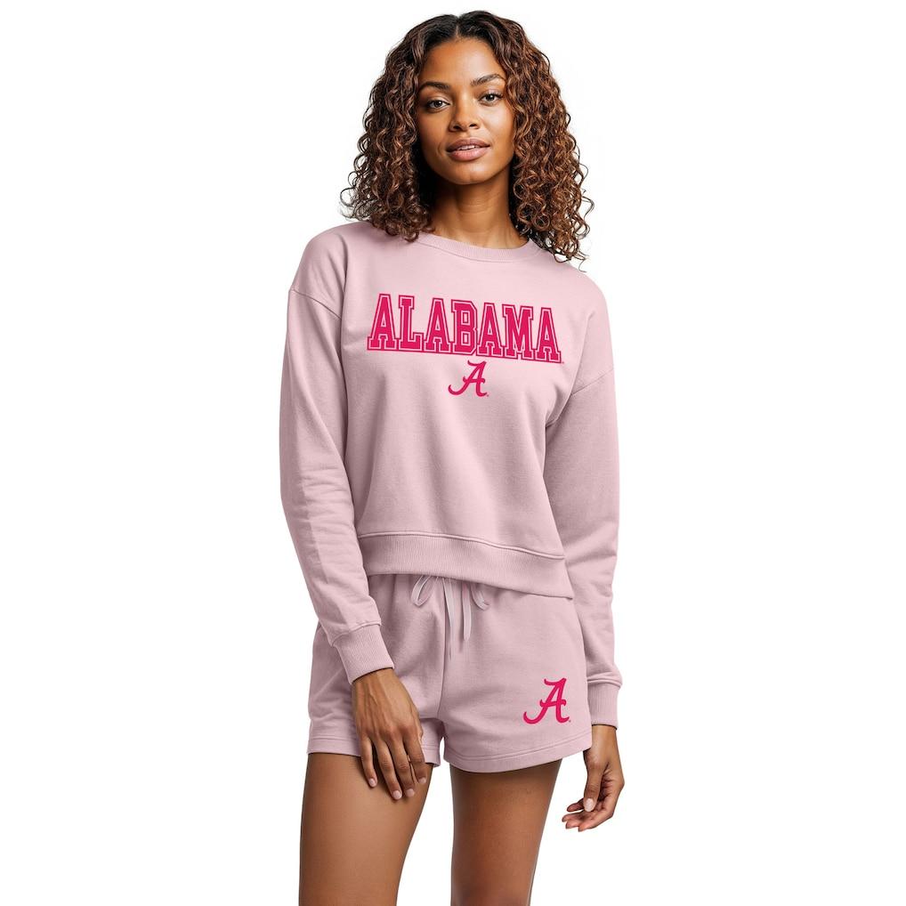Alabama Crimson Tide Concepts Sport Women's Elevation Tri-Blend Long Sleeve Top & Short Set