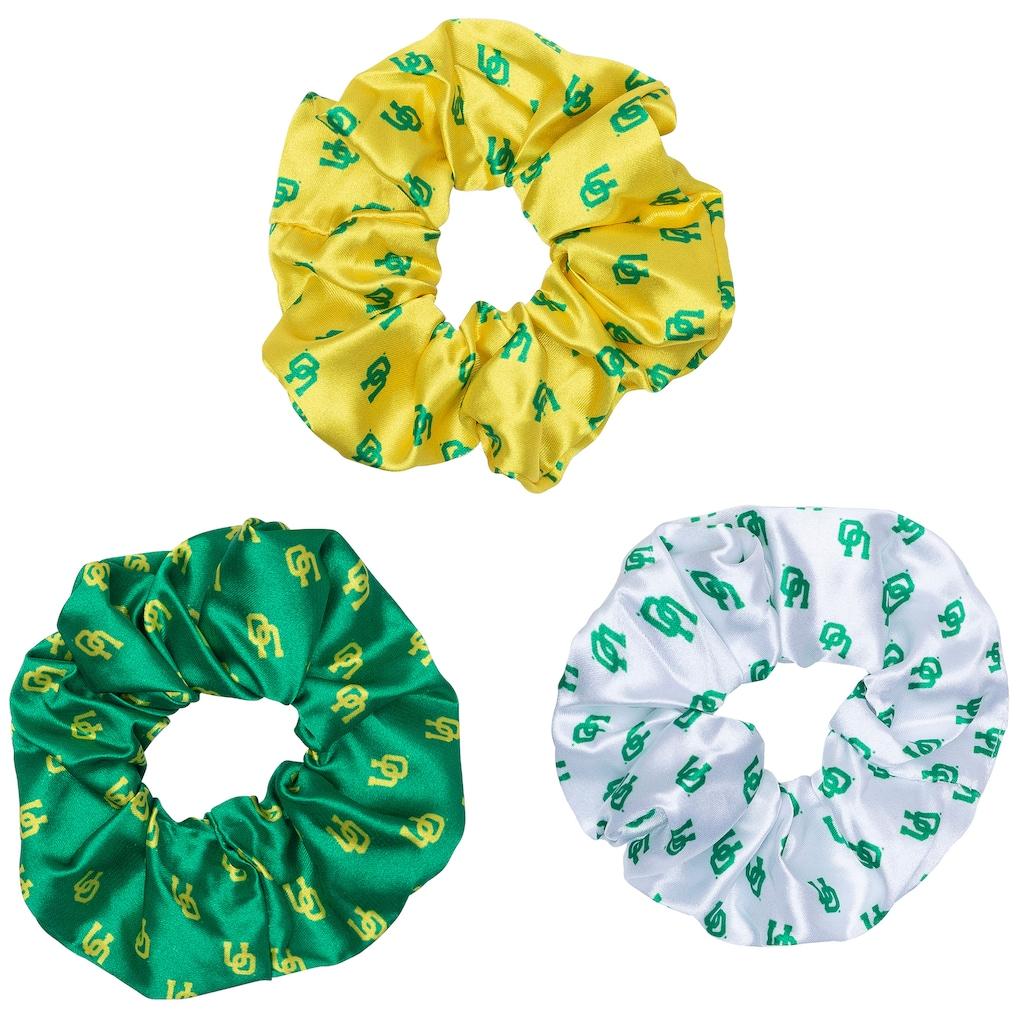 Oregon Ducks ZooZatz Luxe Scrunchie Three-Piece Set