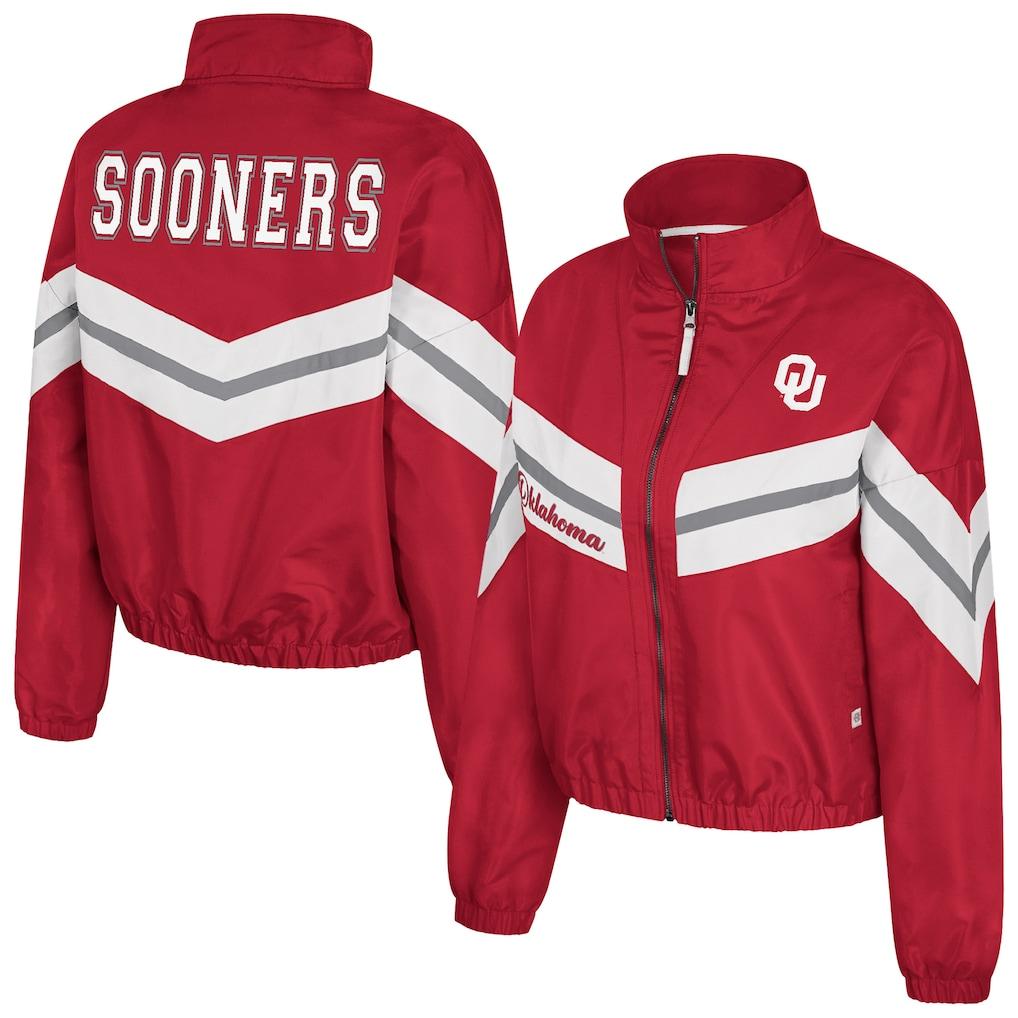 Oklahoma Sooners Colosseum Women's Thin Ice Full-Zip Windbreaker