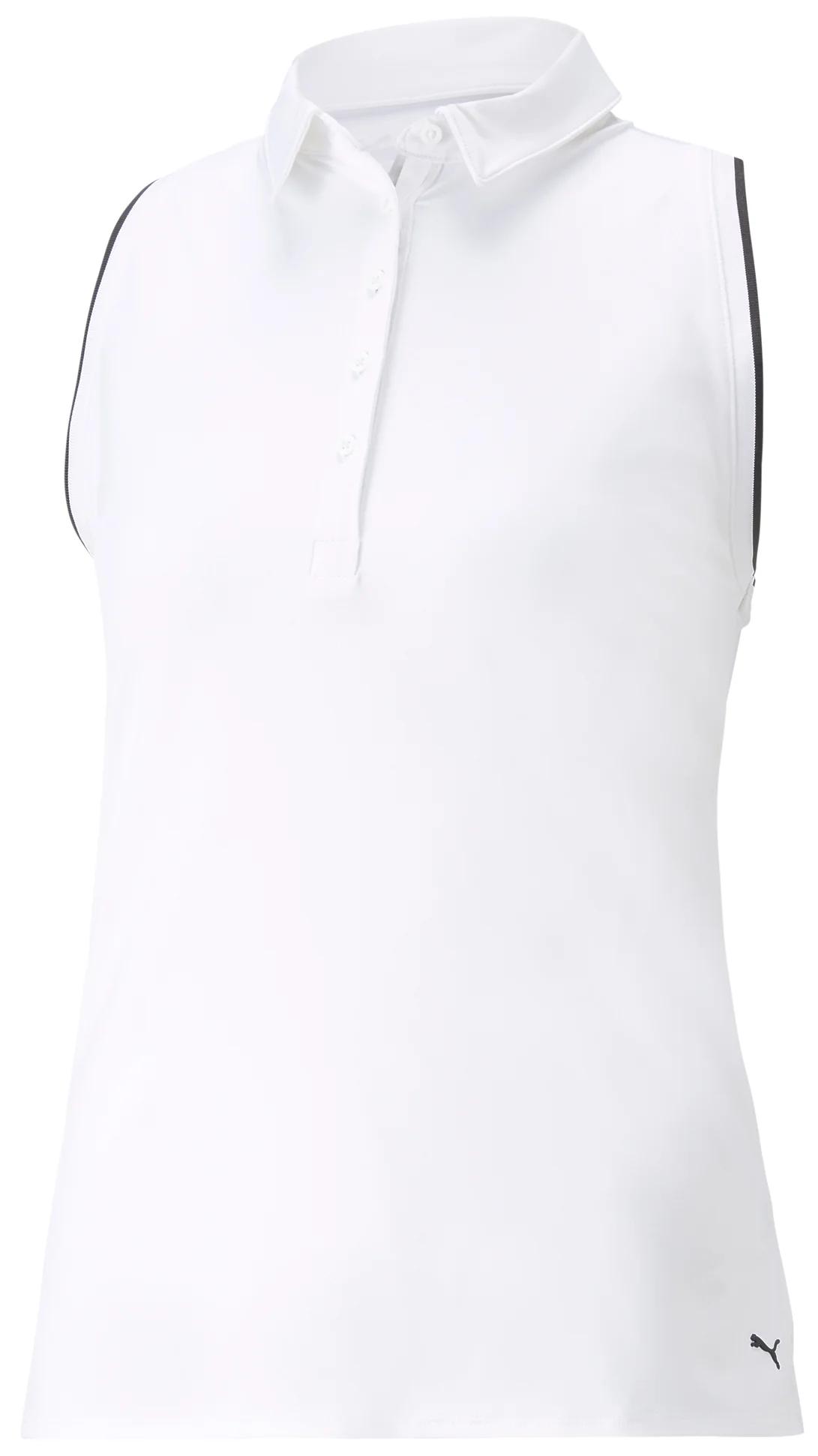 PUMA Womens MATTR Peak Sleeveless Golf Polo