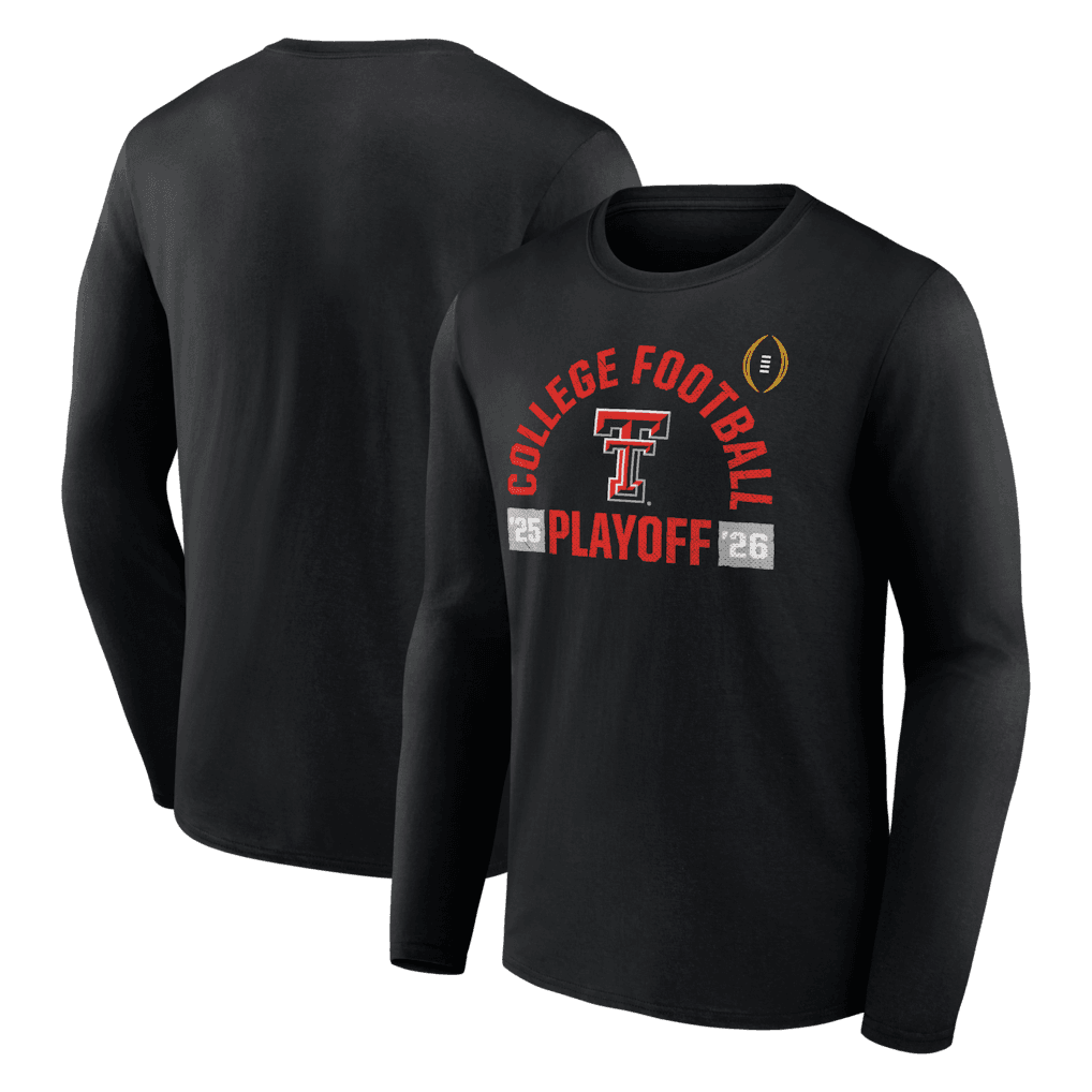 Texas Tech Red Raiders 2025-26 College Football Playoff Touchdown Glory Long Sleeve T-Shirt