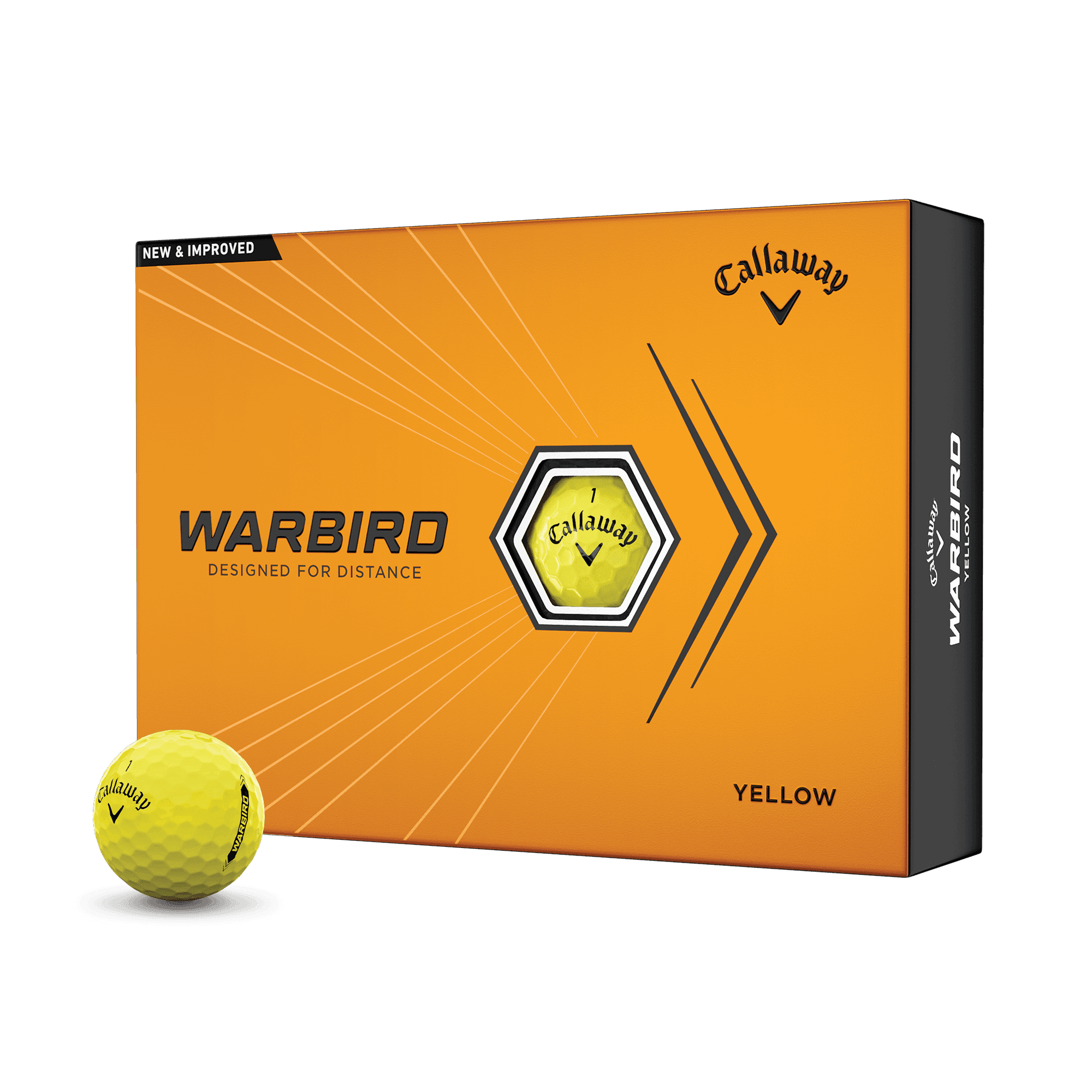Warbird Yellow Golf Balls - Callaway Golf Balls