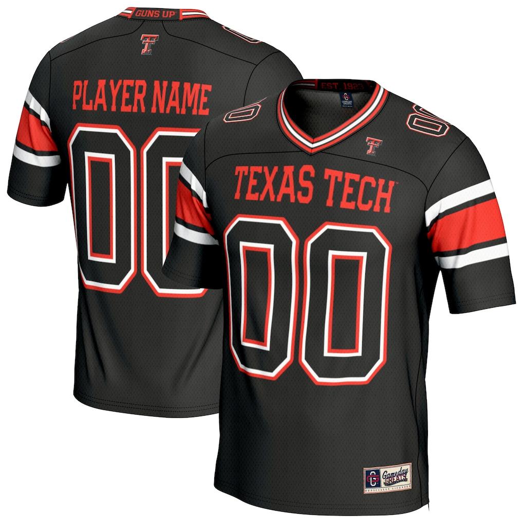 Texas Tech Red Raiders GameDay Greats Unisex Personalized Football Fashion Jersey