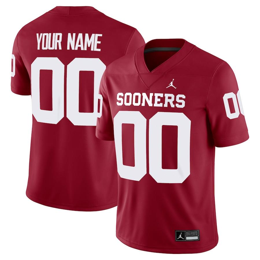 Oklahoma Sooners Jordan Brand Custom Football Game Jersey