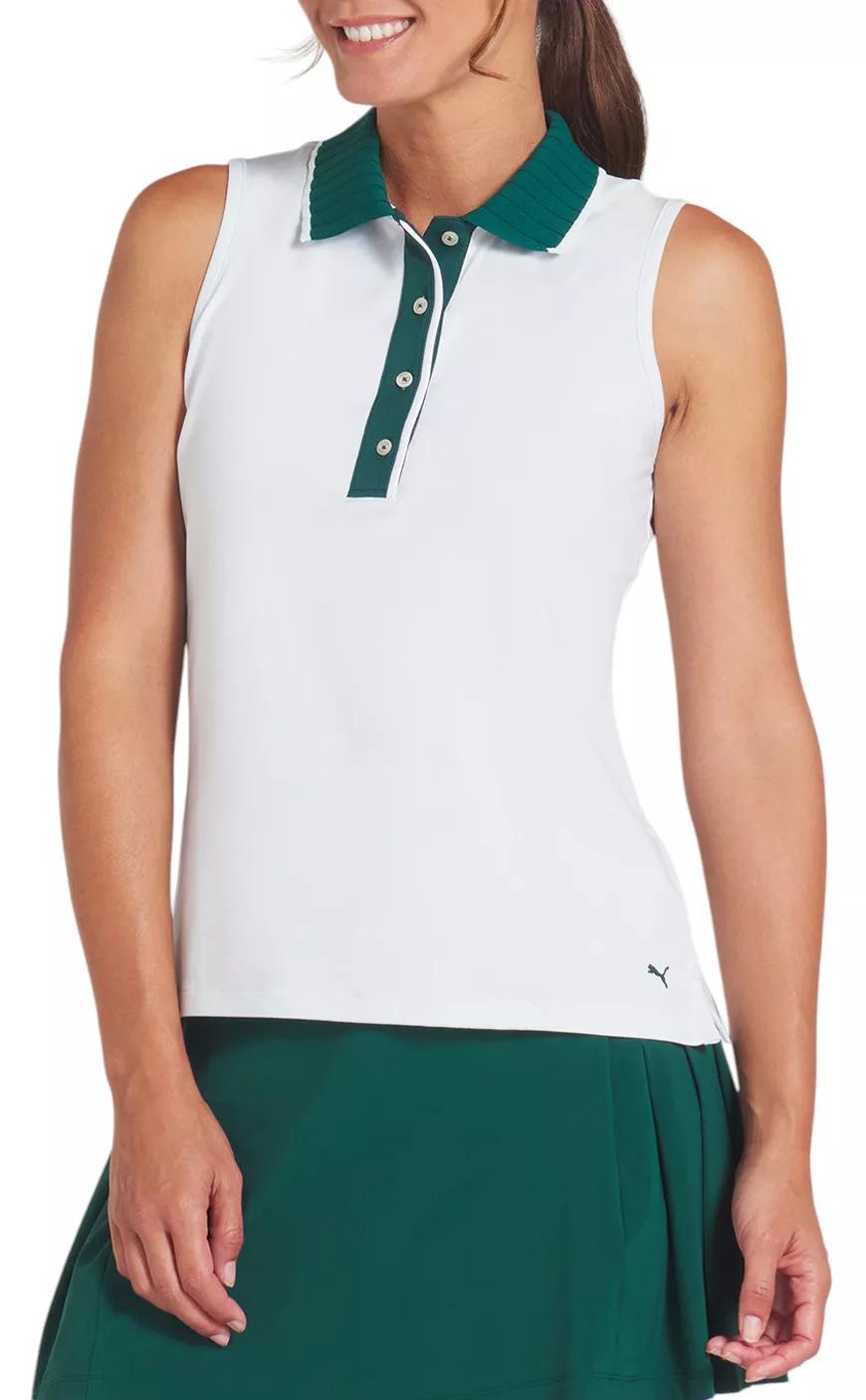 PUMA Women's CLOUDSPUN Bridges Sleeveless Golf Polo
