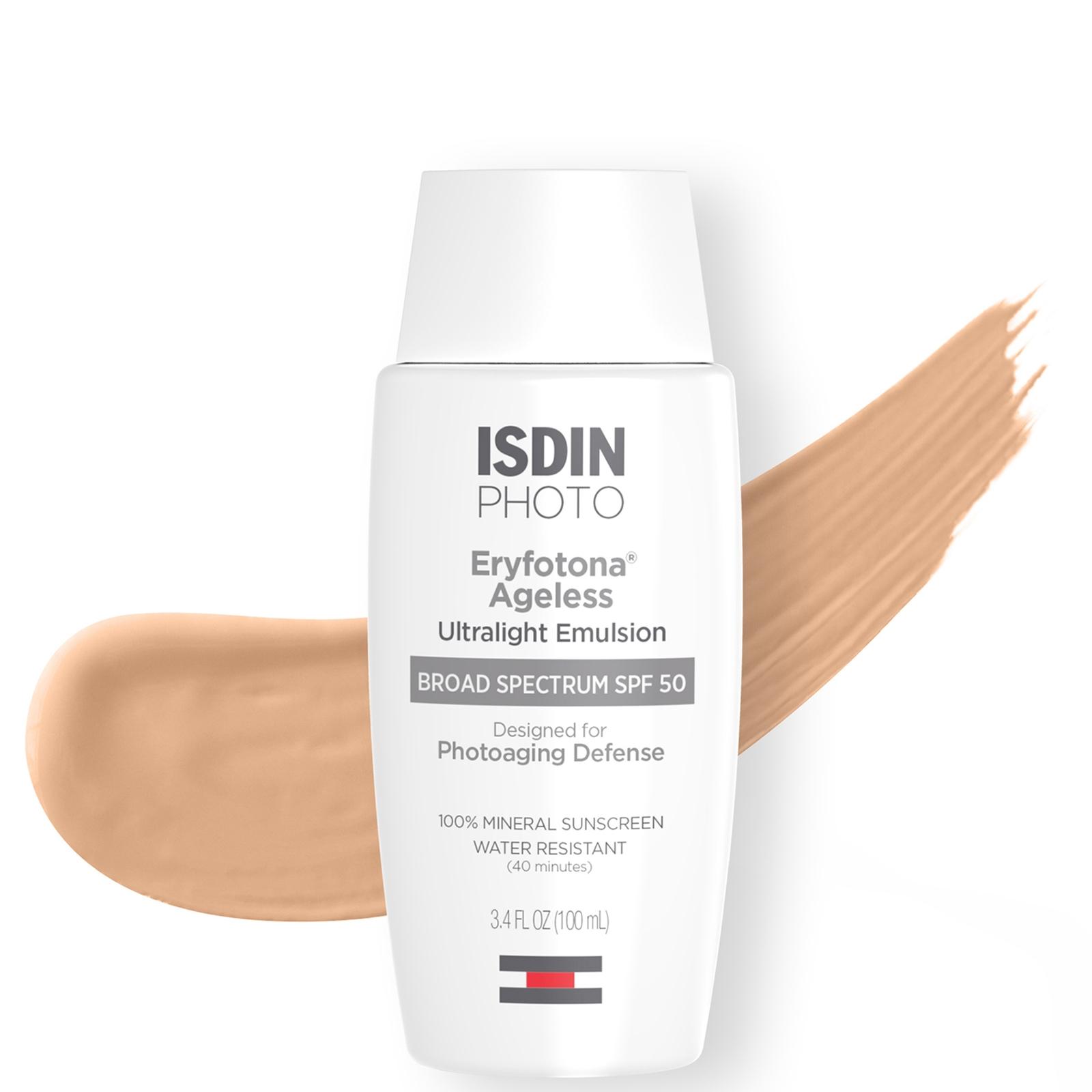 ISDIN Eryfotona Ageless Mineral Broad-Spectrum Tinted Face Sunscreen SPF 50 (3.4 fl. Oz)