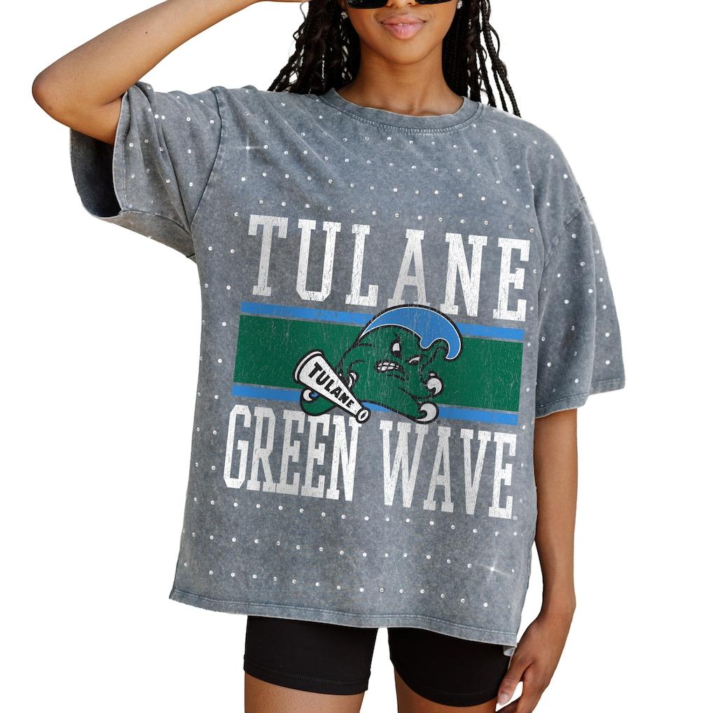 Tulane Green Wave Gameday Couture Women's On the Ball Oversized T-Shirt