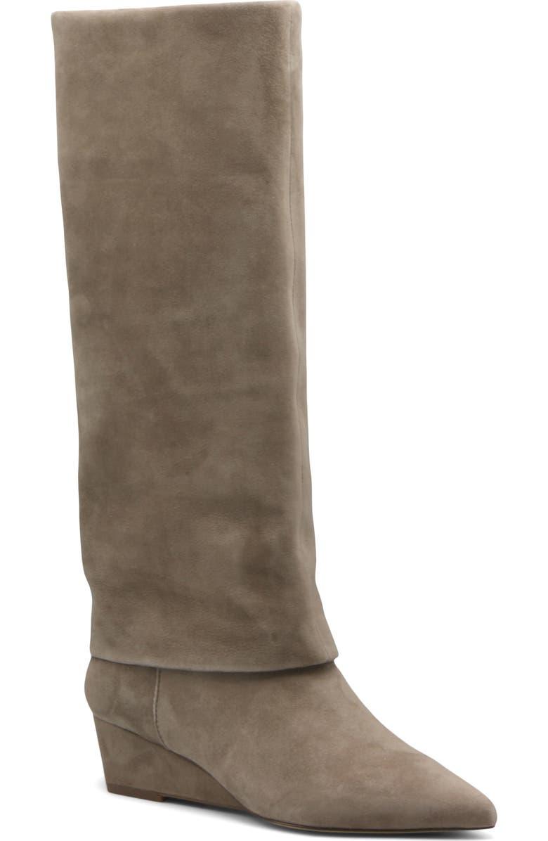 Perez Knee High Wedge Boot