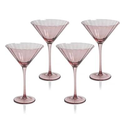 Boulder Optic Martini Glasses, Set of 4