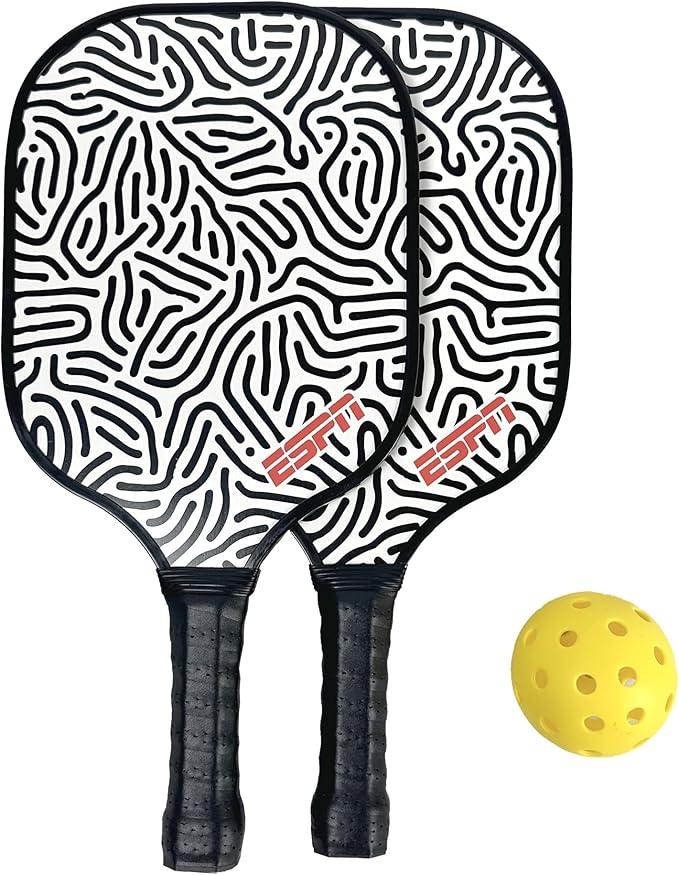 ESPN Pickleball Set Includes 2 Core Paddles and 1 Ball