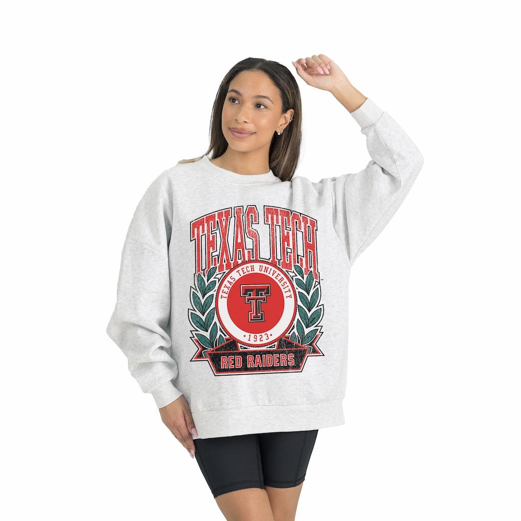 Texas Tech Red Raiders Gameday Couture Women's Premium Fleece Drop Shoulder Oversized Pullover Sweatshirt