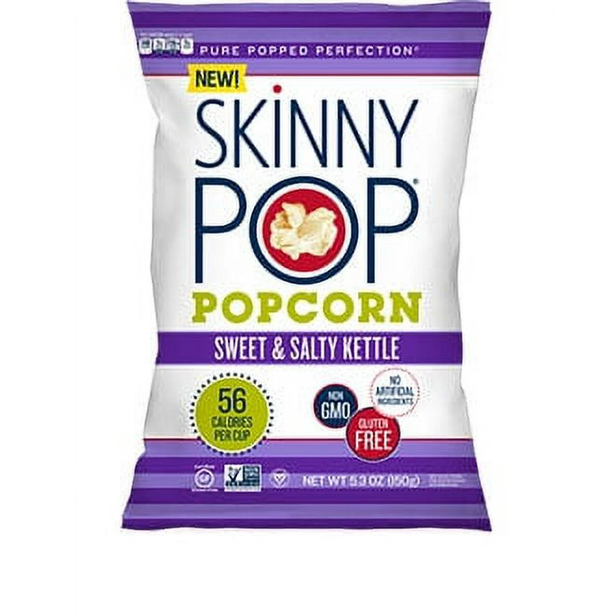 Skinny Pop Sweet and Salty Kettle Popcorn 5.3 oz (Pack of 12)