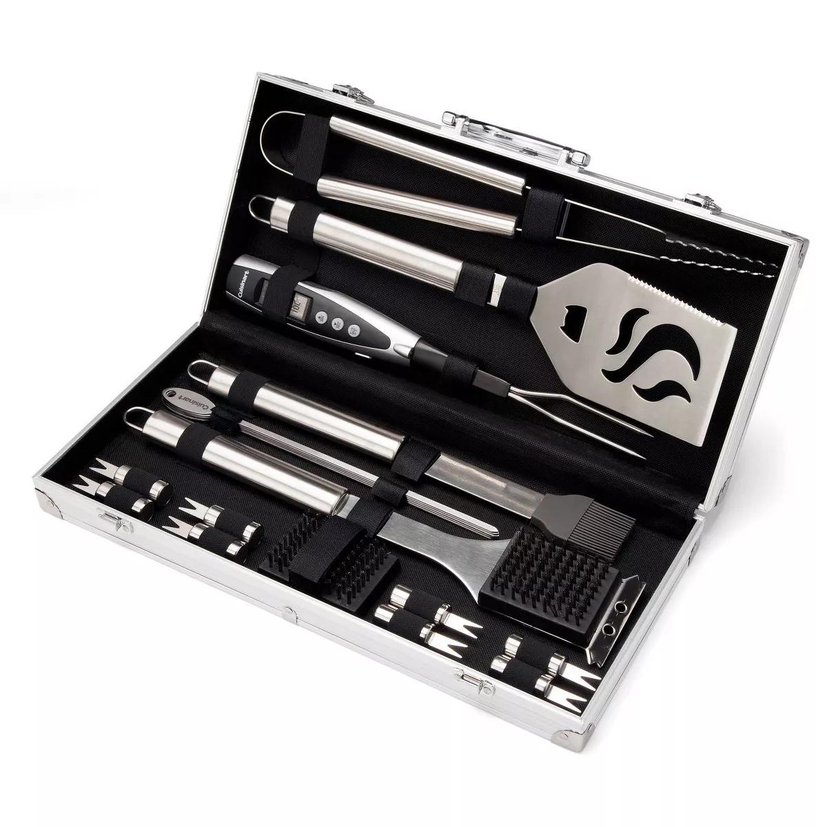 Cuisinart 20pc Deluxe Stainless Steel Grill Tool Set
