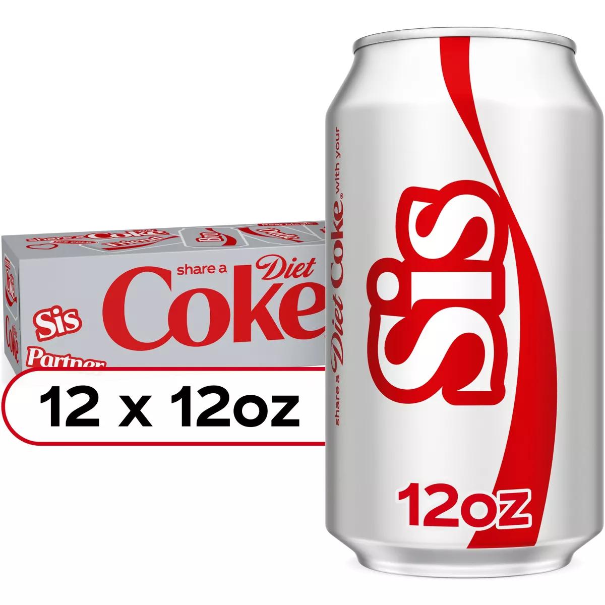 Diet Coke Soda - 12pk/12 fl oz Cans