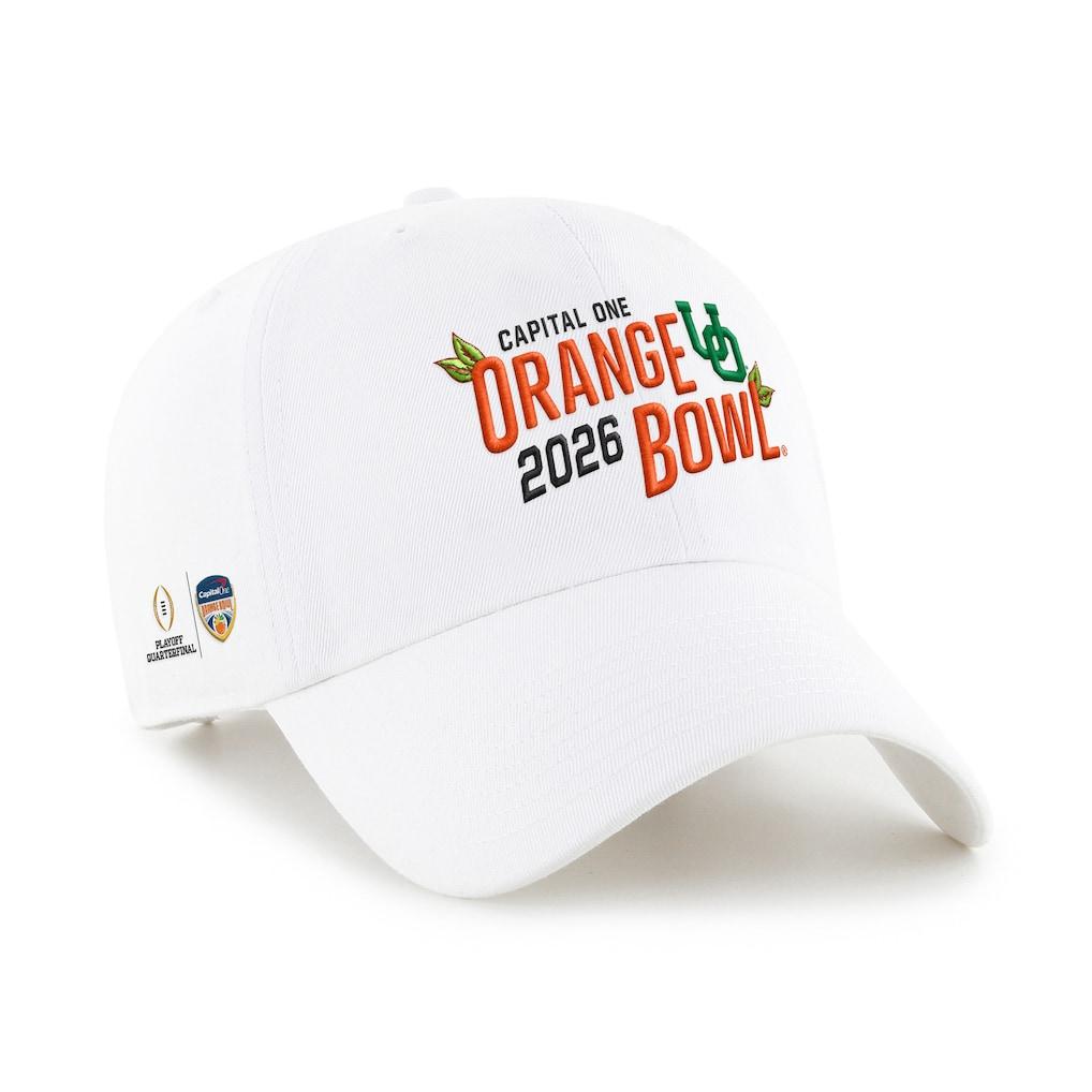 Oregon Ducks '47 College Football Playoffs Quarterfinals Clean Up Adjustable Hat